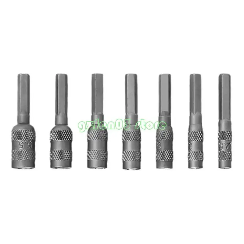 

W0YC Pack of 7 Socket Nut Driver Impact Driver Bit Screwdriver Bit for Furniture Assembly and Automotive Repair