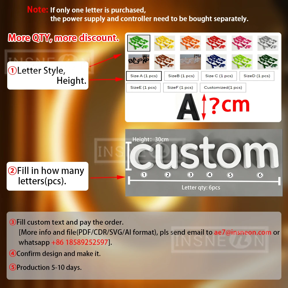 15CM White PVC Alphabet Letters - DIY Personalised Name/Slogan/Logo Art Craft, Freestanding Decor for Wedding, Party & Home