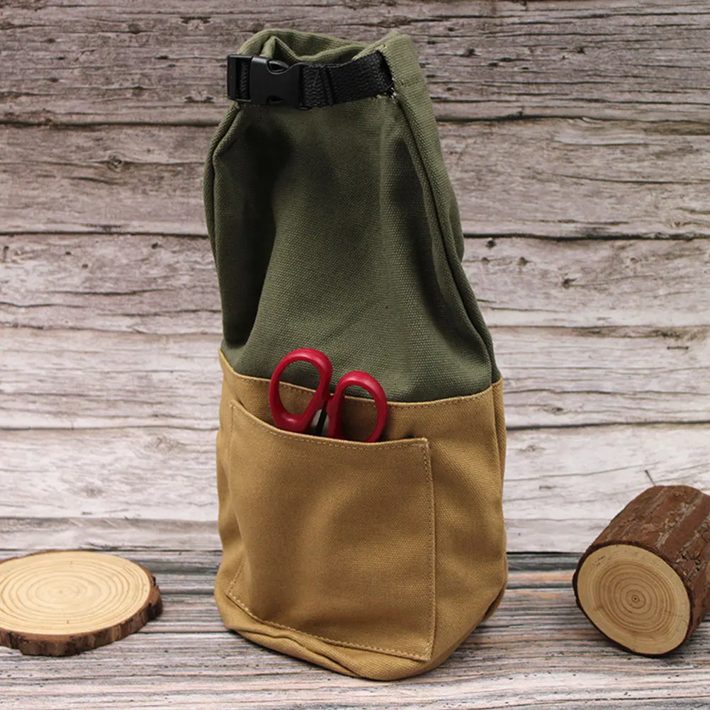 

Retro Style Storage Bag Portable Canvas Oil Lamp Pouch Wear-Resistant Outdoor Lamp Bag Buckle Design Lightweight