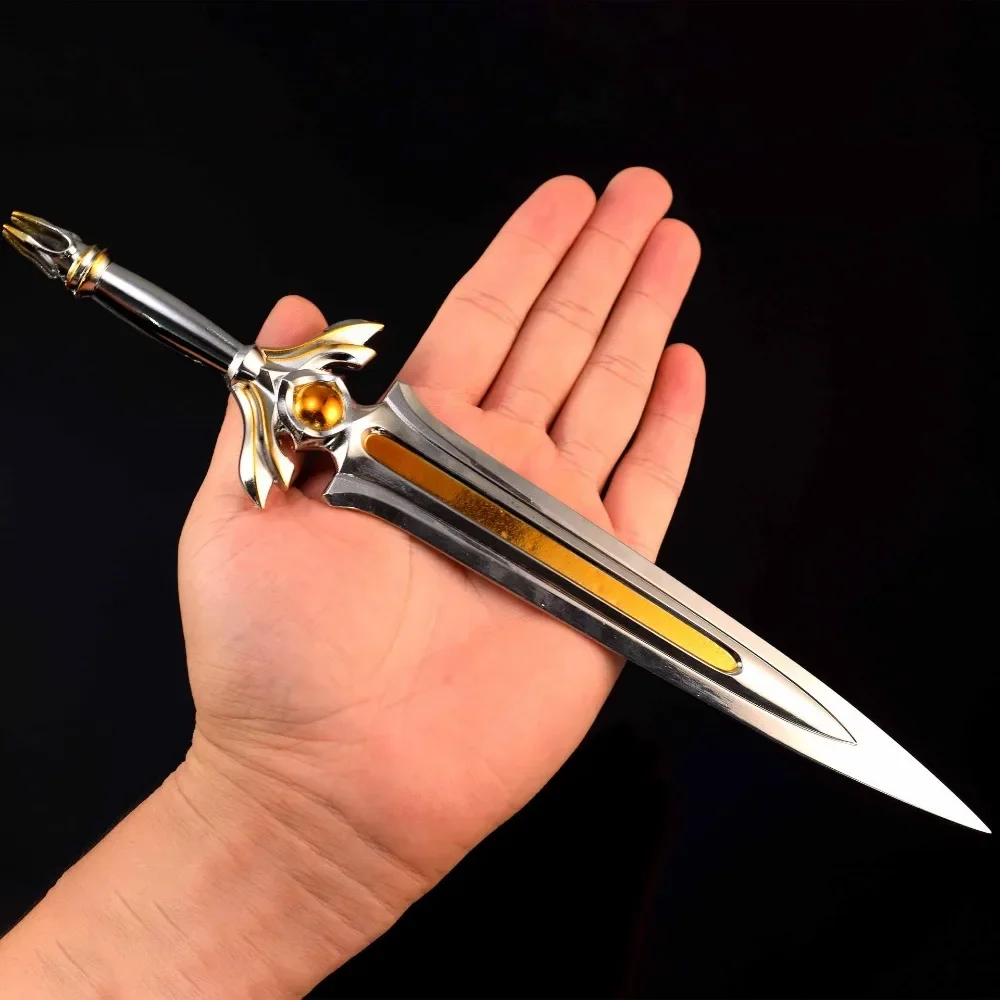 Valorant Arma Prosperity Coltello Legato Realms Gioco Periferico 28 cm Metallo Melee Spada Arma Modello Artigianato Regali Giocattoli per Ragazzi