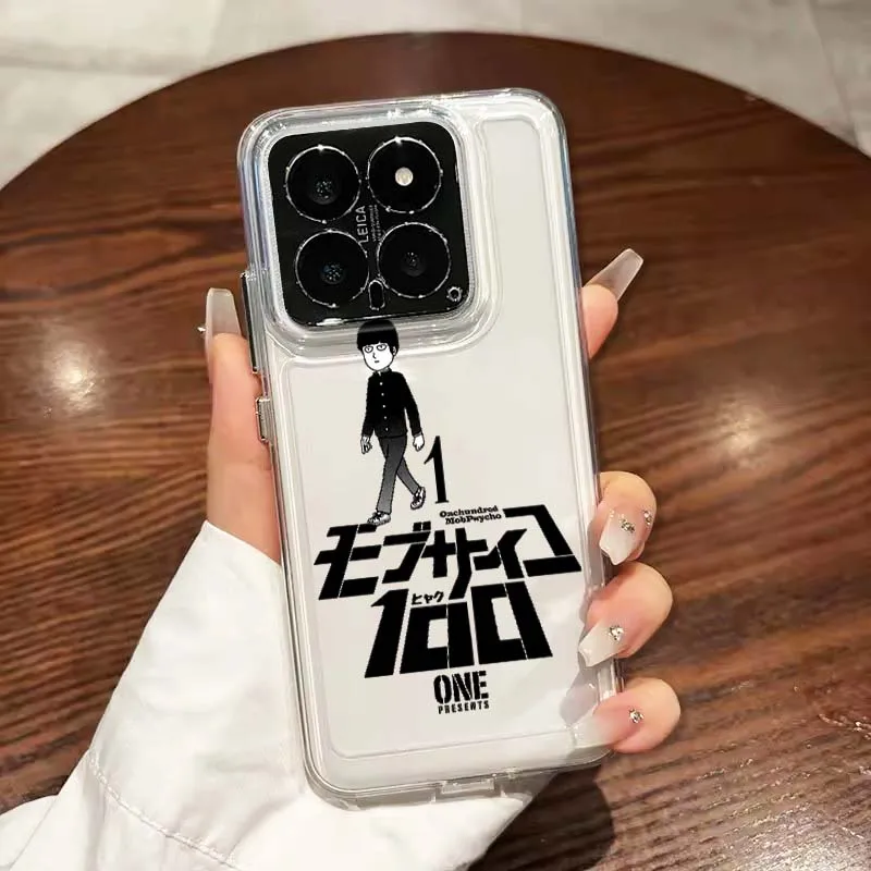

Mob Psycho 100 Anime Art Hot For Xiaomi 14T 13T 13 12T 12 12S 11T 11 11i 10 10T Ultra Pro Lite Translucent Phone Case