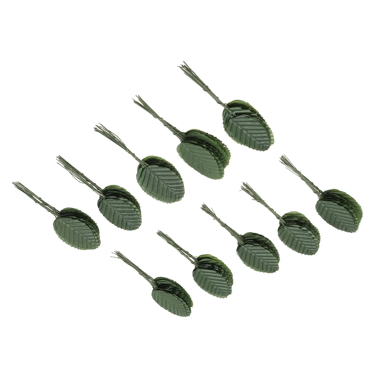 

200pcs Flower Arrangement Accessories Lifelike Decorative Plants Fake Leaves Home Party Accessories Flower Arrangement Green