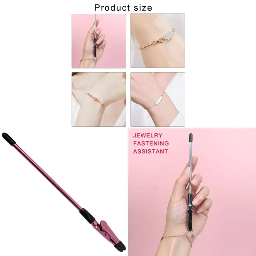  Practical Bracelet Jewelry Clasp Fastening Helper Portable Bracelet Hook Tool