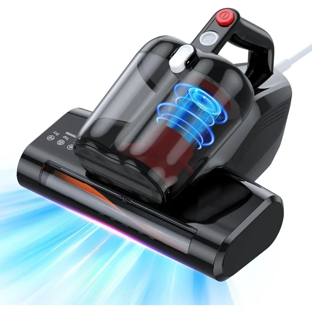 

Mattress Vacuum Cleaner, 16Kpa Suction 253.7nm UV-C Light & 40000 RPM/Min, Includes A Spare Filter,600W, for Sofa/Bed/Fabric