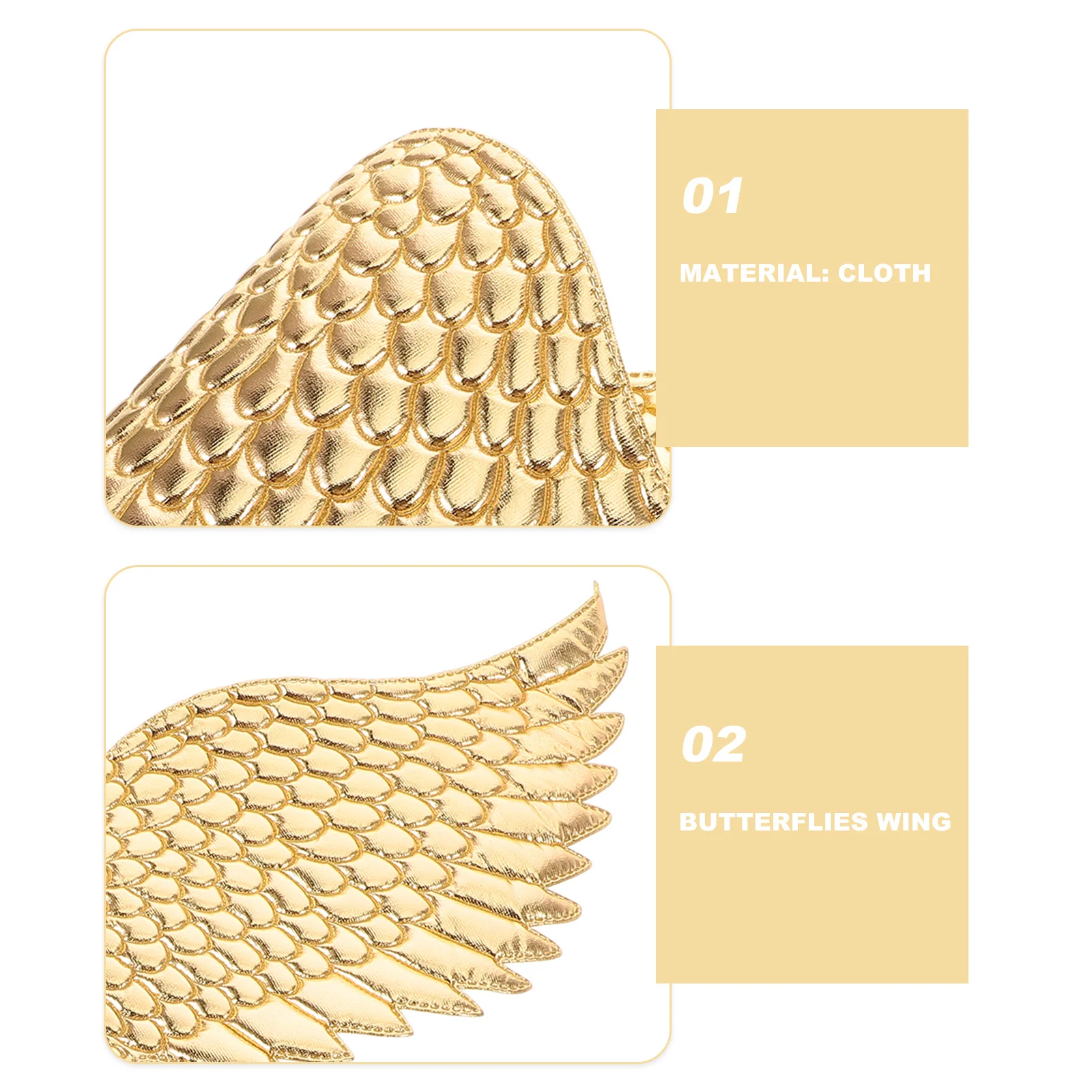 1pc 天使の羽の装飾蝶の妖精の羽の衣装小道具コスプレパーティーパフォーマンスハロウィン仮装用