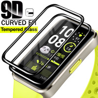 1-5PCS Tempered Glass Screen Protectors for Huawei Band 10 HD Curved Anti-scratch Smartwatch Protective Film for Huawei Band10