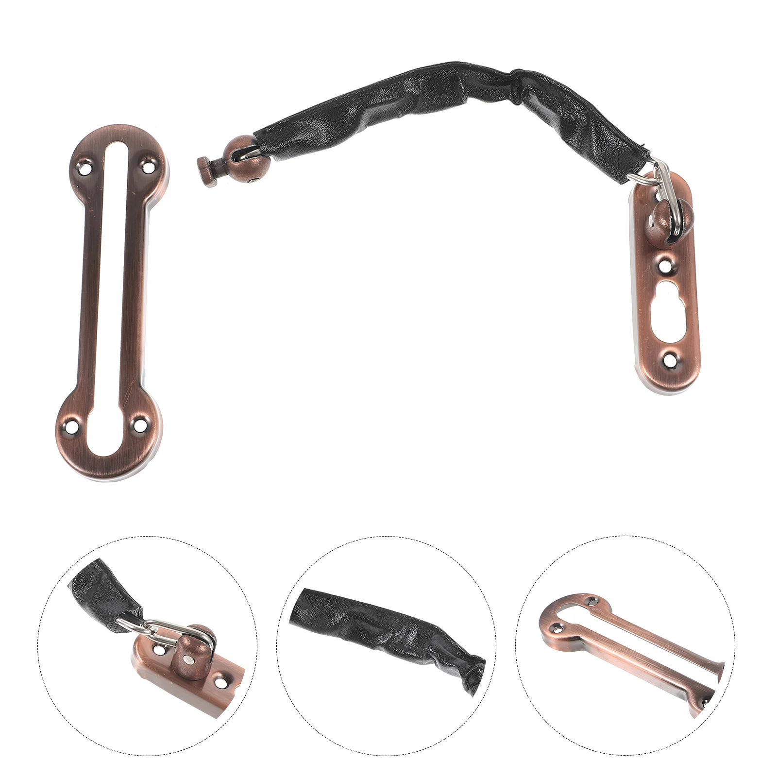 مزلاج داخلي من الفولاذ المقاوم للصدأ، قفل سلسلة أمان عالي التحمل، قفل باب أمان منزلي، تعزيز للباب الأمامي #2