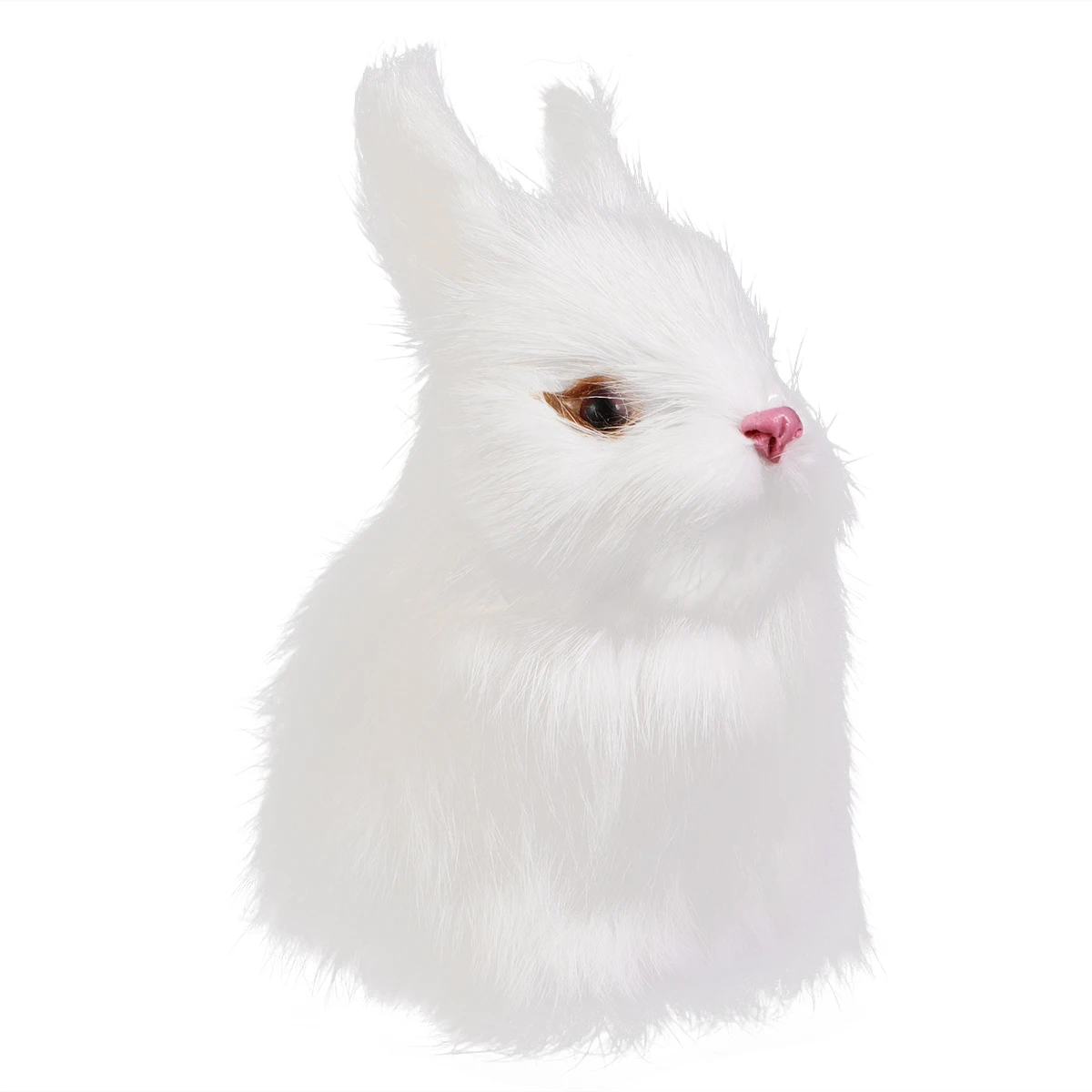 Conejo de simulación de escritorio, decoración de conejito en miniatura, adorno de Pascua, juguete de Animal de forma realista, Festival de Primavera