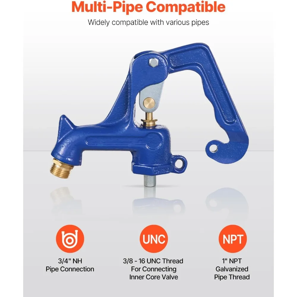 صنبور خارجي خالٍ من الصقيع، صنبور ساحة مقاوم للتجميد مع خيط NPT مقاس 1 بوصة واتصال خرطوم 3/4 بوصة لري الحديقة #2