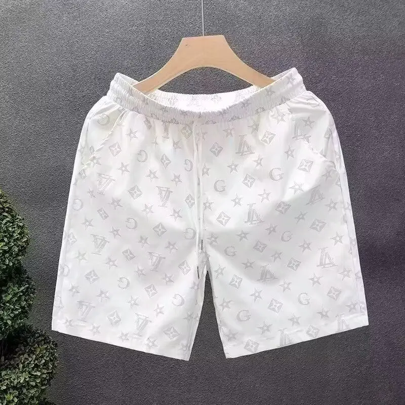 

Европейские станции, модные брендовые персонализированные повседневные шорты, мужские летние новые трендовые дышащие спортивные универсальные брюки с пятью точками