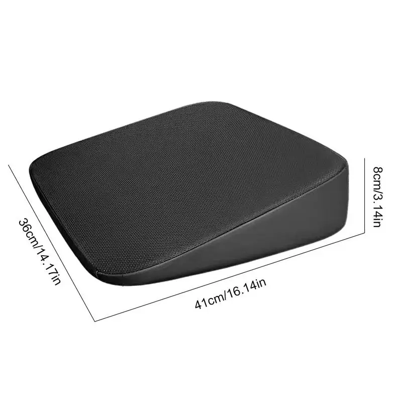Wedge Car Seat Cushion Adult Booster Seat Cushion Pad Short People Driver Seat Booster Ergonomic Sloping Seat Cushion For auto