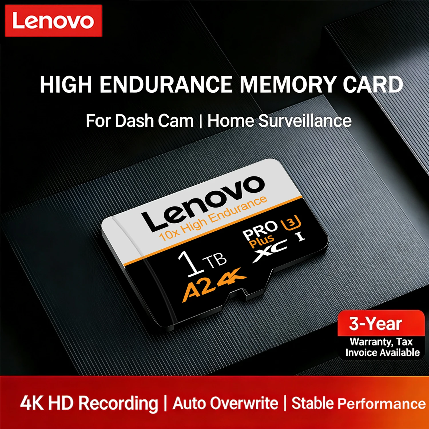 Karta pamięci Lenovo o wysokiej wytrzymałości, 512 GB, 1 TB, klasa 10, szybka karta pamięci, 128 GB, U3, V30, karta Micro SD do Nintendo Switch.