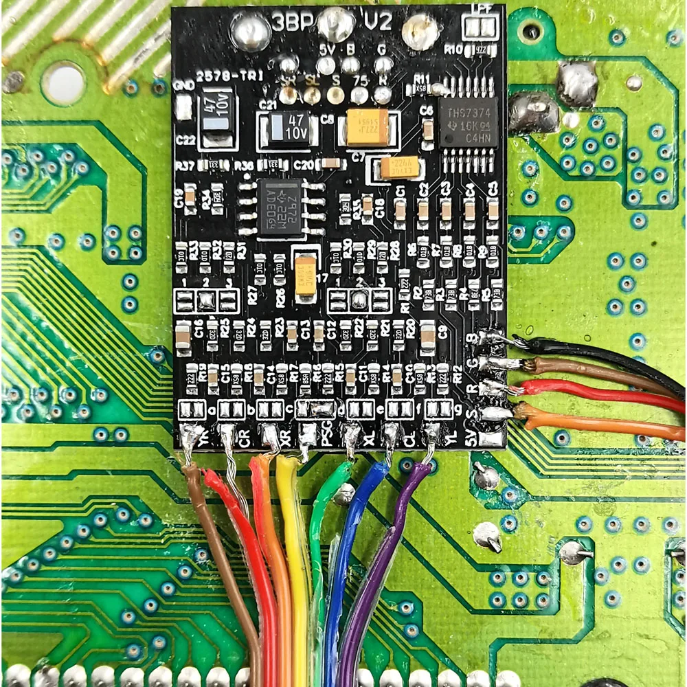 Brand New Hispeedido Triple Bypass V2 RGB MOD Kit for SEGA Mega Drive/Genesis Console