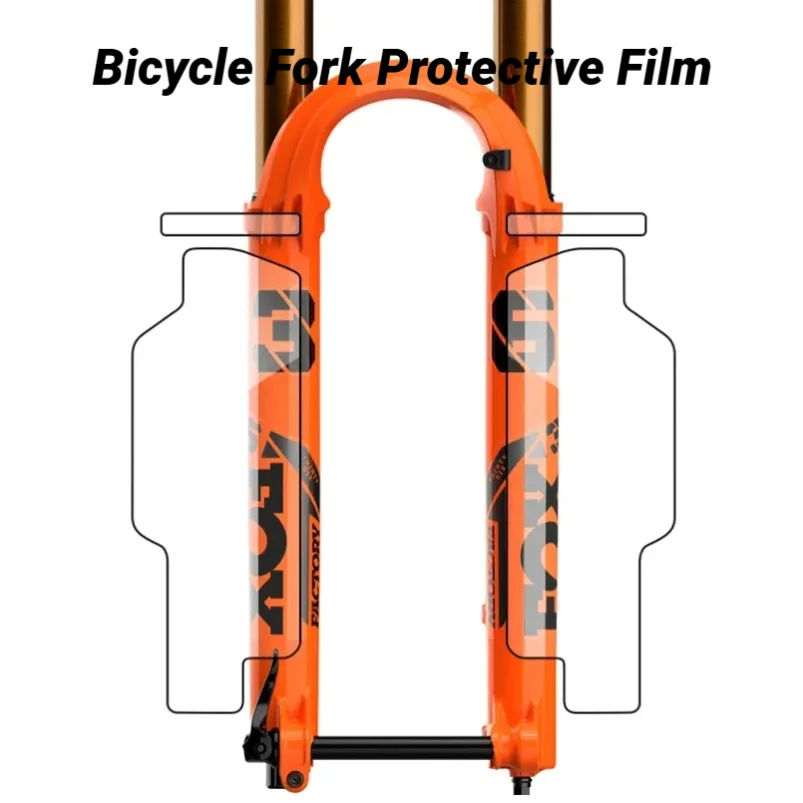 AliExpress NONE Bicycle Fork Protector Bike TPU Fork Protective Film Mountain Bike Protective Film Scratch-Resistant Protector MTB Stickers
