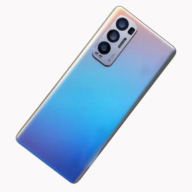 Original Back Glass For OPPO Find X3 Neo 5G CPH2207 Back Battery Cover Rear Door Housing Case With Camera Lens Replacement