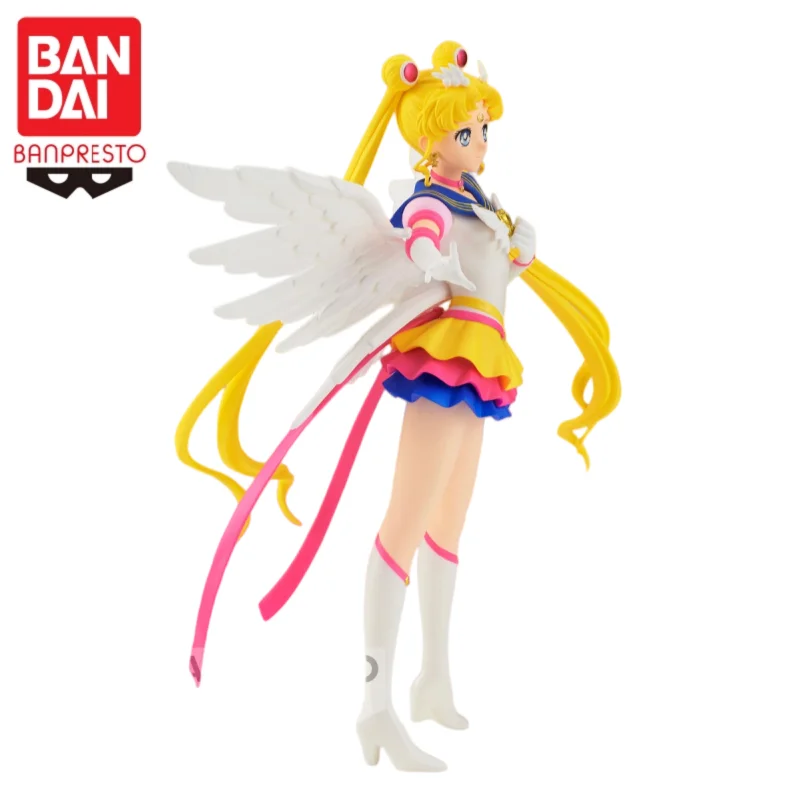 In Stock Bandai Original Banpresto Pretty Guardian Sailor Moon Tsukino Usagi Action Figure Model Doll Brand New Boxed - view 2