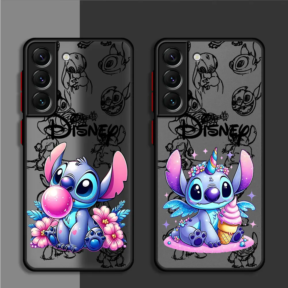 Чехол для телефона Disney Stitch для Samsung Galaxy A12 A22 A32 5G A52 A72 A15 A54 A73 A13 A14 4G A33 A53 A23, матовый чехол