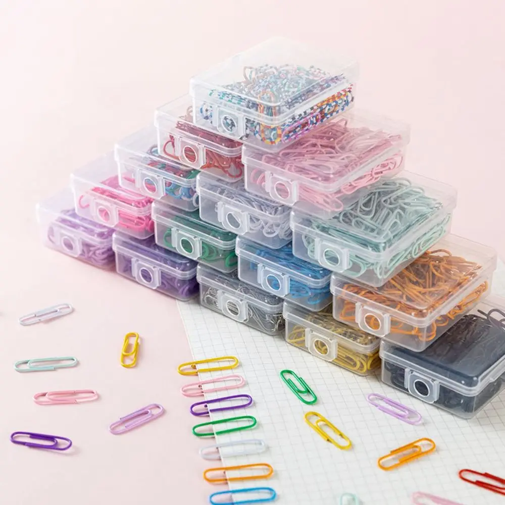 50PCS File Holder Creative Metal Paper Clips Alloy Binding Bookmark Clip Colored Binder Clamps Office