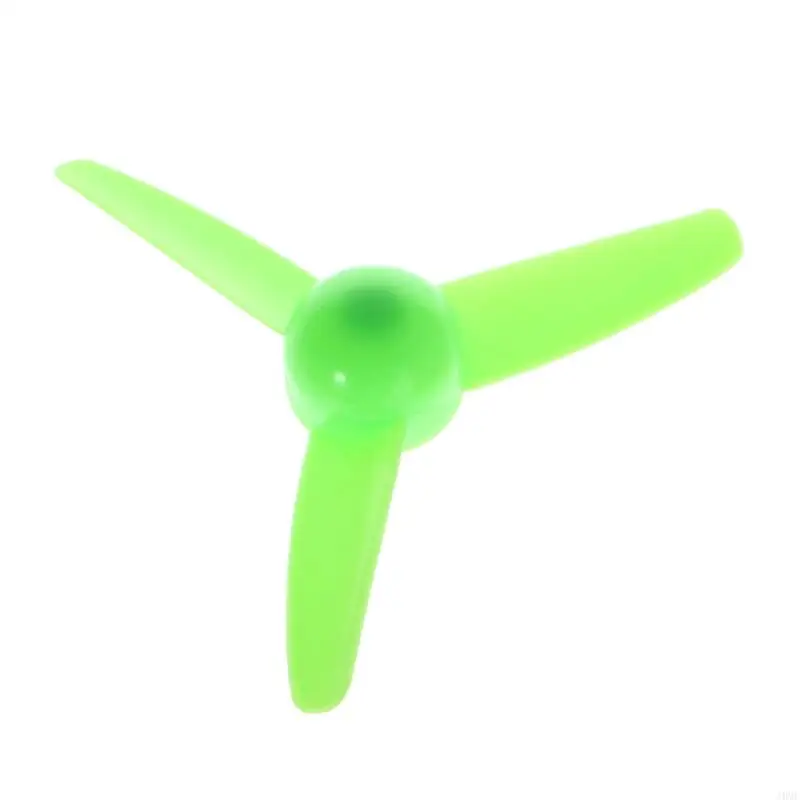 J0MF 1PC Wind Power Toy Three Plastic Propeller Accessories Shaft Diameter 2mm