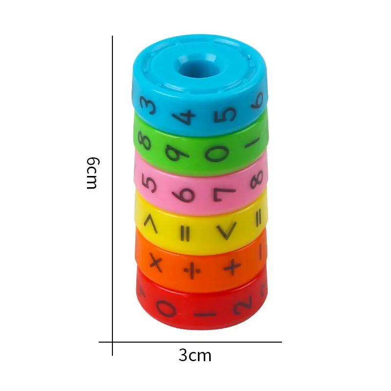 Bloques de matemáticas para niños, regalo de cumpleaños para aprendizaje preescolar, herramientas de conteo y habilidades matemáticas, 1 unidad