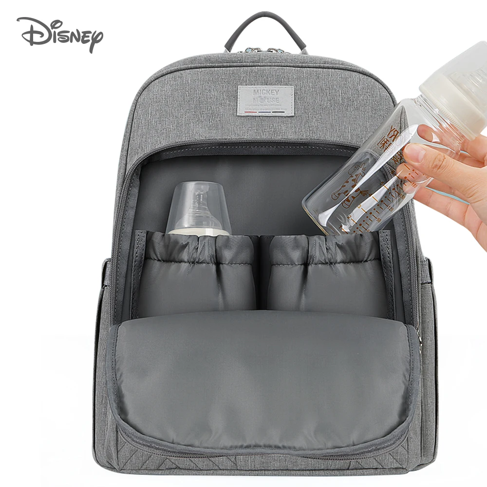 Disney Solid Diaper Backpack Bag Mummy Maternity Nappy Bag For Baby Care Mommy Large Capacity Travel Bottle Insulation Bags