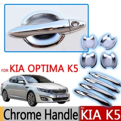 Hot Sale For KIA Optima K5 Chrome Exterior Door Handles Covers 2010 2011 2012 2013 2014 2015 Accessories Stickers Car Styling