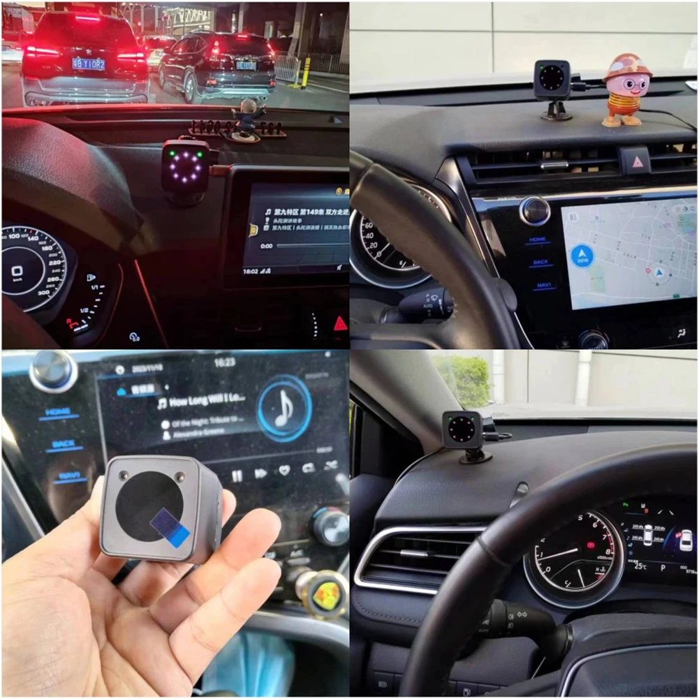 

Fatigue Driving Warning Device Face Recognition Head Up Driving Safe System Pupil Recognition Smart Anti Sleep Monitor