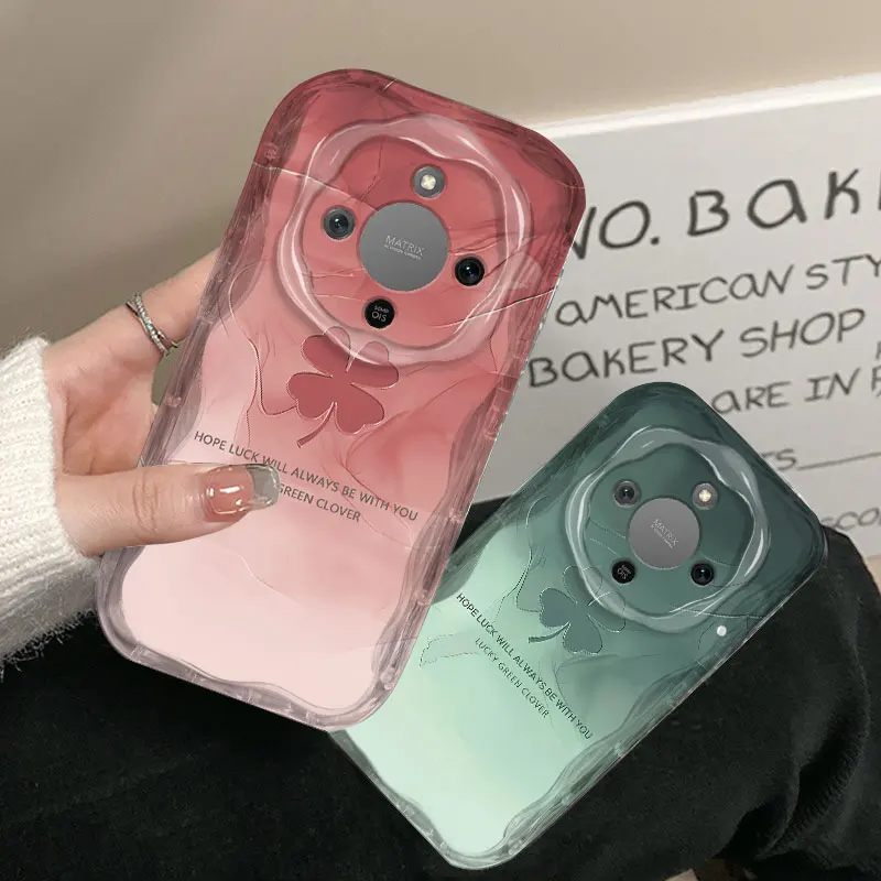 柔軟な TPU ケース Honor X9d 耐衝撃花柄保護バックカバー Fundas