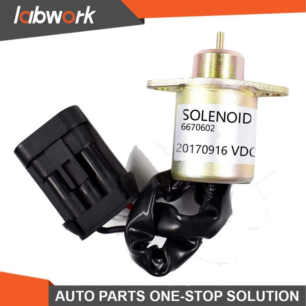 

NEW 12V FLAT PIN SHUTOFF SOLENOID VALVE FOR BOBCAT 463-553-S70-S100 6670602