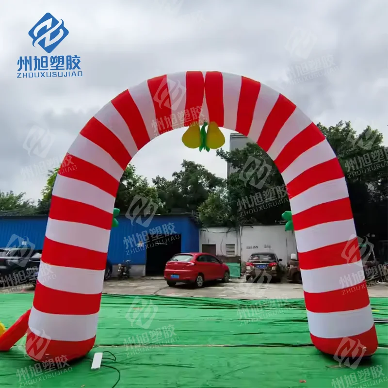 Santa claus inflatable arch christmas party decoration prop red arch shop mall festive advertising