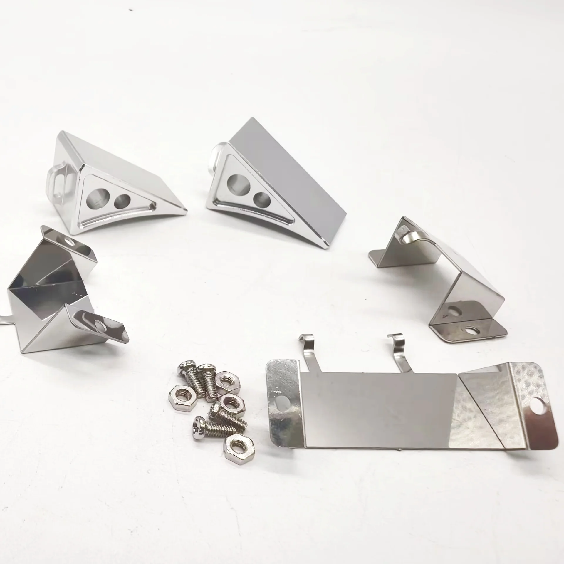 RC 1/14 Tire Stopper for Tamiya RC Trailer Truck for Tamiya for Scania Stainless Steel Modified DIY Parts