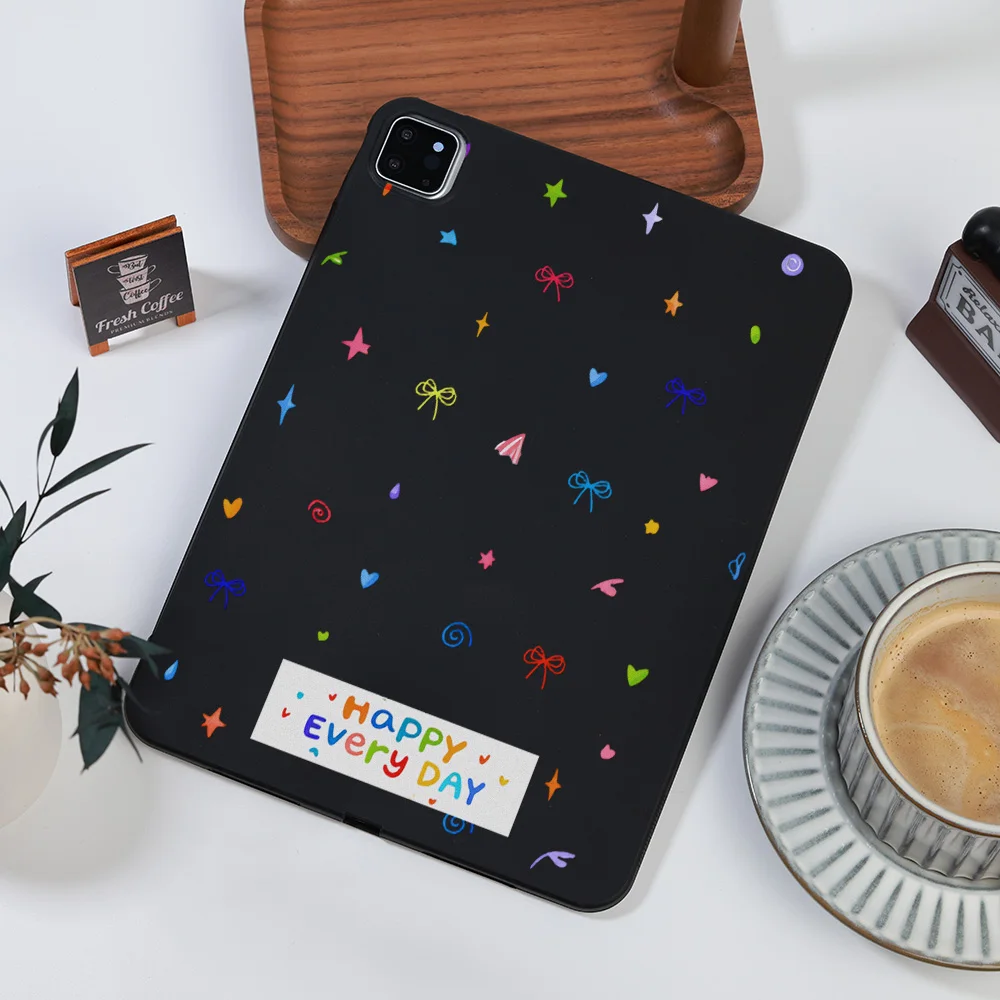 Frosted Tablet Case for Samsung Galaxy Tab S8 S9 S10 S11 Ultra S7 Plus A7 A8 A9 Cover Playful Healing Vibe Lively Girl Aesthetic