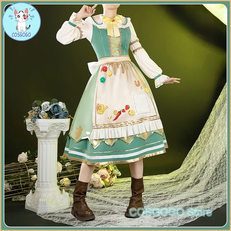 COSGOGO [Customized] Umamusume: Pretty Derby Rice Shower Farming Cup Cosplay Costume Lolita Dress Women Game Uniform Hallowen Cl