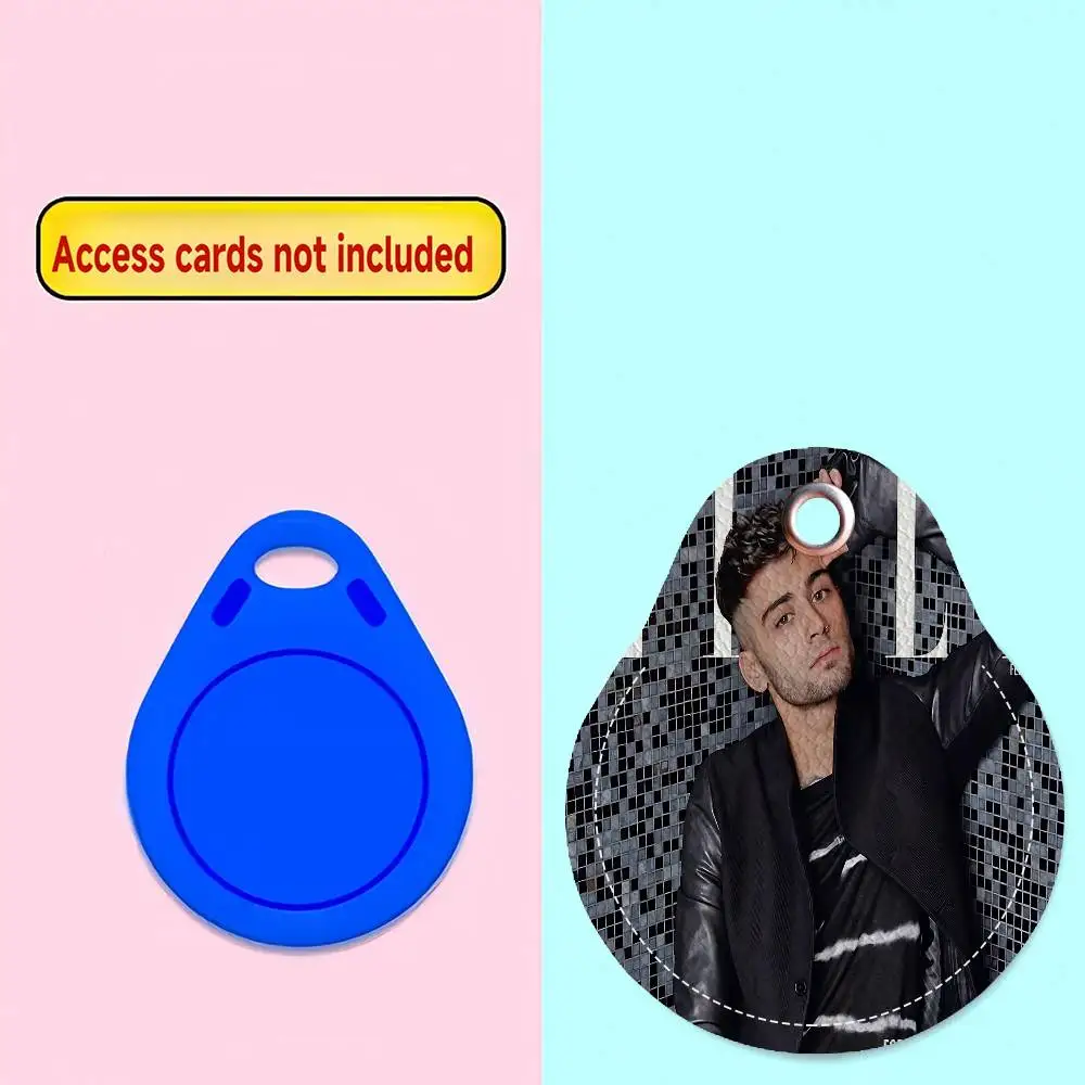Singer Z-Zayn M-Malik Creative Cartoon Pattern Sensitive Access Card Protective Sleeve Keychain Fashion Decorative Pendant