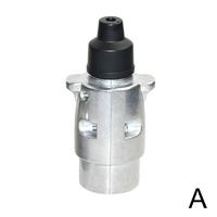 New Arrival 12V 7 Pin Trailer Plug Socket Set Rubber Seal Car Trailer Coupling Connector EU Plug Durable Trailers Accessories