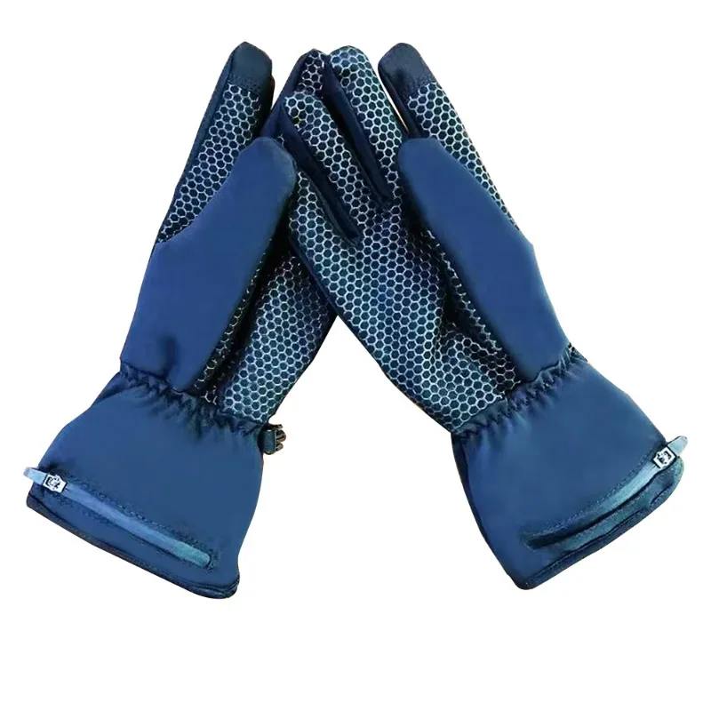 Airo Men's Heated Gloves Rechargeable Battery Full Finger Racing Gloves Motorcycle Ski Snow Gloves