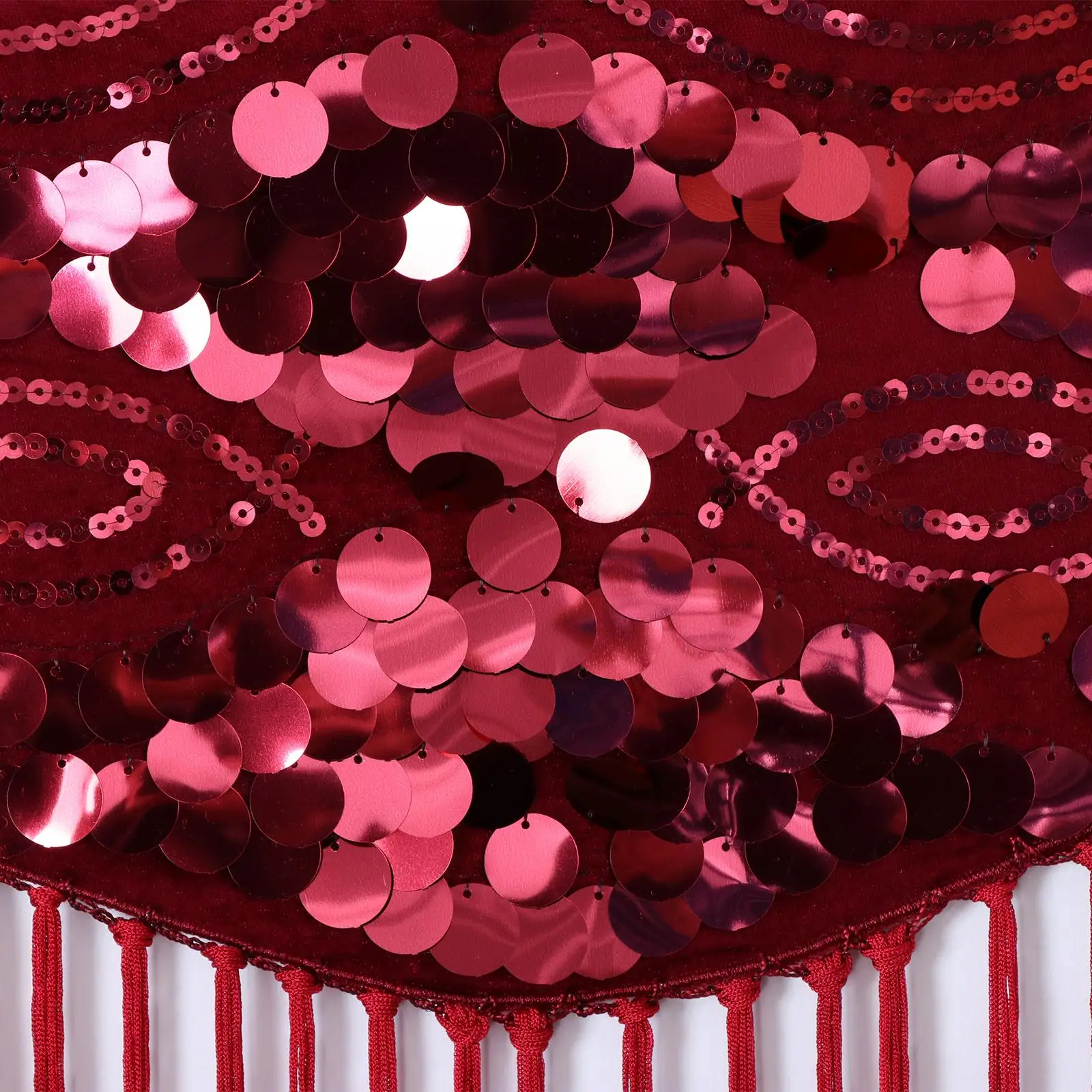 Lenço de quadril para dança do ventre com borlas para shows de palco e cosplay