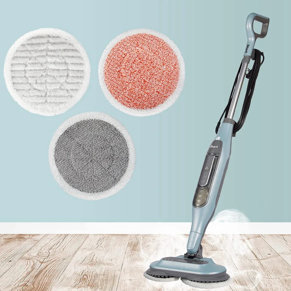 وسادات ممسحة بخارية بديلة A94E لممسحة البخار Shark S7001 T2 T21 S6002UK، وسادات تنظيف بالبخار والفرك القابلة لإعادة الاستخدام