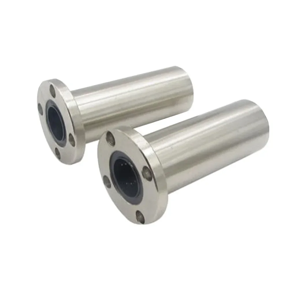 1PCS 6mm/8mm/10mm/12mm LMF6LUU/LMF8LUU/LMF10LUU LMF Long Type Series  Round Flange Coupling Linear Motion Bearing For Rod shaft