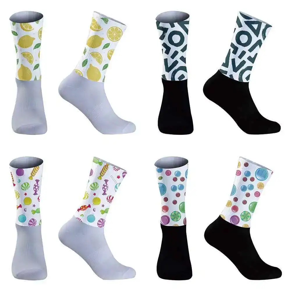 

2024 New Sock Cycling Cycling Socks Sports Aero Socks For Men Anti-slip Breathable Athletic Socks Moisture Control