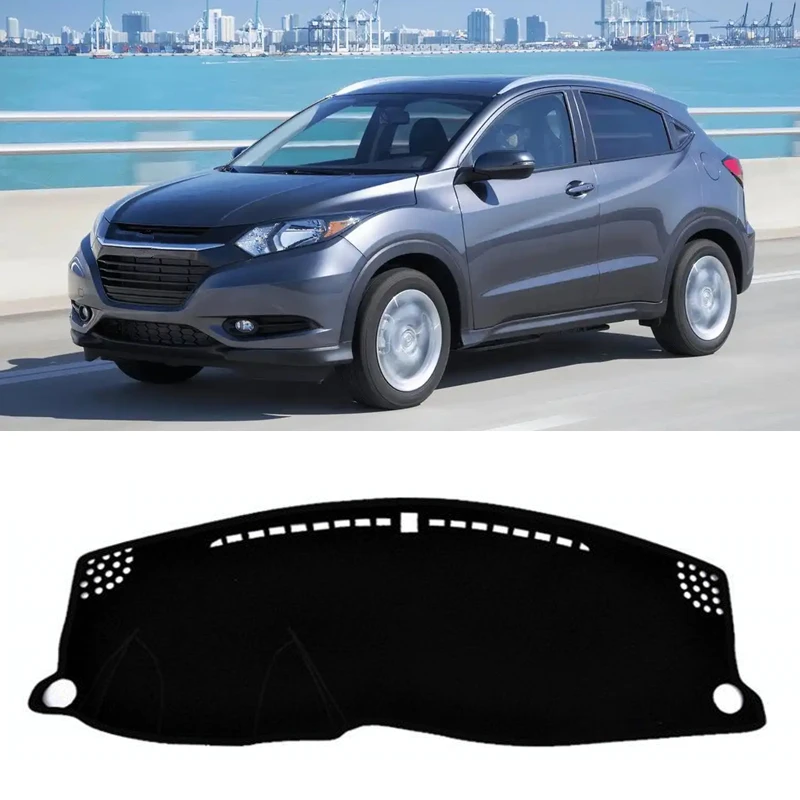 For Honda HRV HR-V Vezel 2014-2017 2018 2019 2020 Dashboard Cover Mat Dashmat Anti-UV Instrument Sunshade Carpet Car Accessories