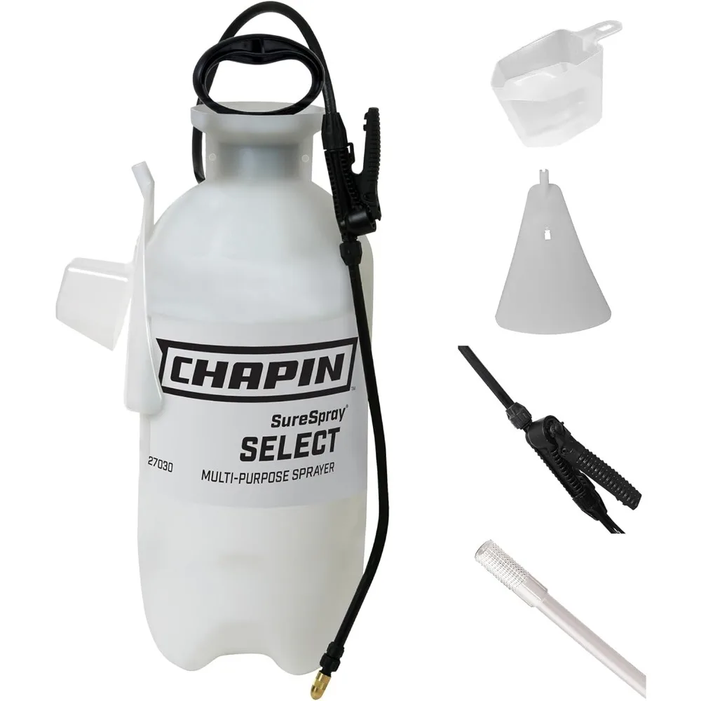 3 Gallon Sprayer, Multicolor, 3-Gallon funnel-top, translucent tank 27030