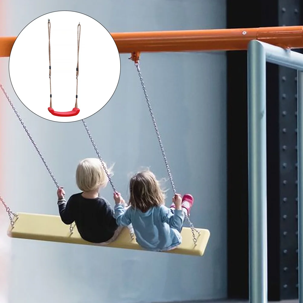 1set 1Set Enkele Plastic Schommel Voor Kinderen Duurzame Outdoor Hangstoel Veilig Plezier Speeltoestellen Chic Schommelstoel Outdoor Kinderen