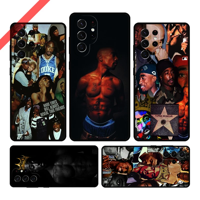 Rap Rapper 2pac Tupac Shakur Phone Case For Samsung Galaxy S20 FE S21 S10 S23 Plus S24 S22 Ultra Coque Note20 Note10 S9 S8 Cover