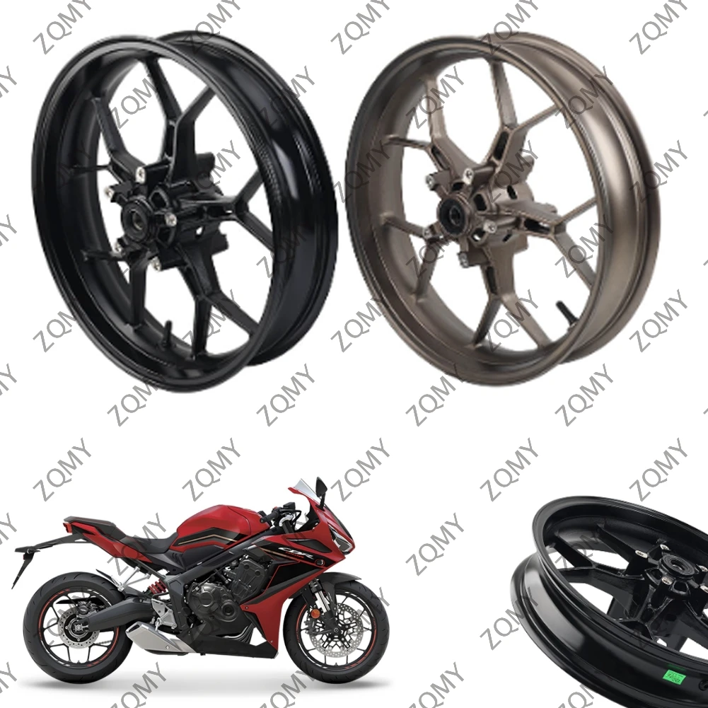 Black/Bronze Aluminum Motorcycle Front Wheel Rim For Honda CB650R CBR650R 2019 2020 2021 2022 2023