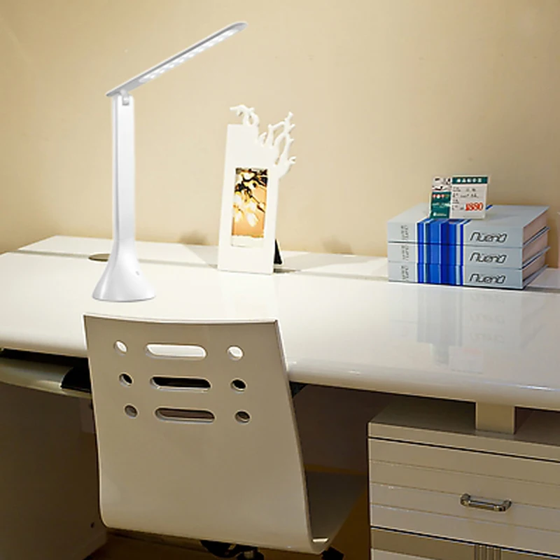 

Portable LED USB Table Lamp - Rechargeable Folding Touch Light for Reading Bedroom Bedside Desk Living Room Office Study