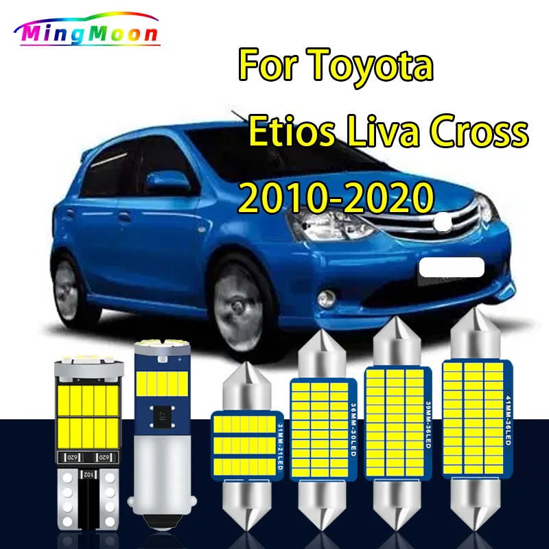 Canbus LED Interior Map Dome Light Kit For Toyota Etios Liva Cross 2010-2016 2017 2018 2019 2020 Car Accessories Led Bulbs