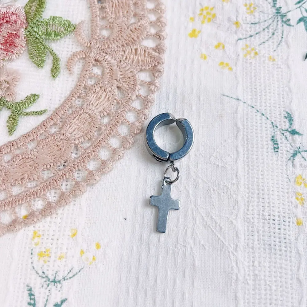 

Ювелирные изделия для куклы с гексаграммой, зажим для ушей, персонализированные серебряные серьги-гвоздики для куклы, цепочка, черные мини-плюшевые серьги для куклы, реквизит для фотосессии