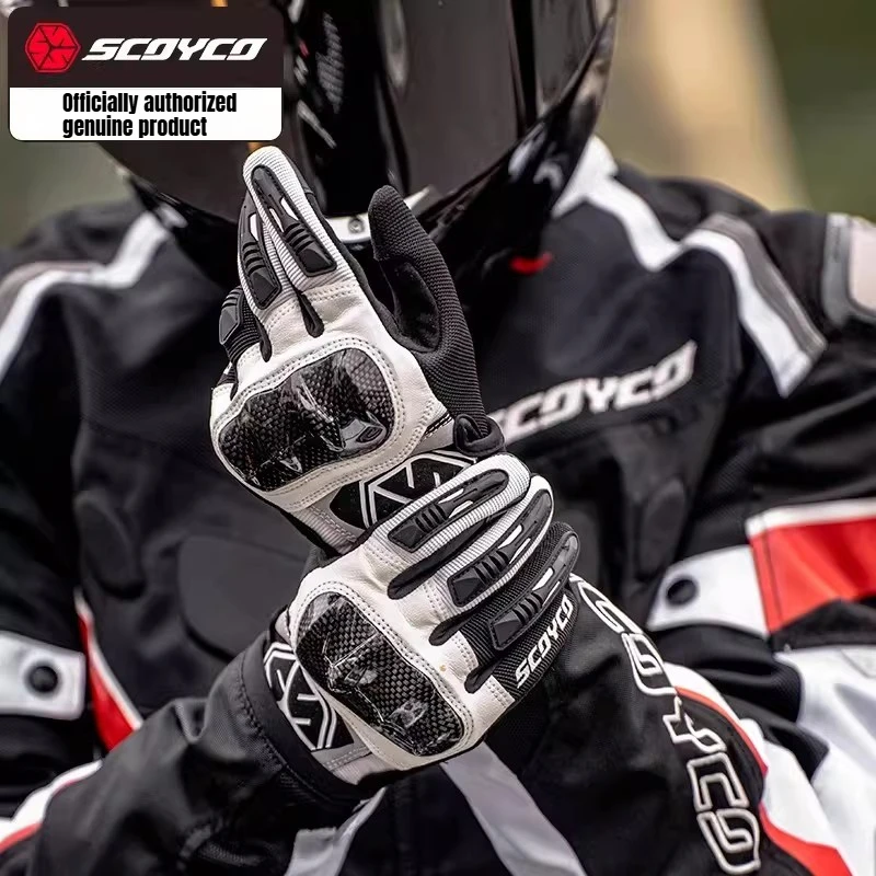 

SCOYCO Motorcycle Gloves Men Women Breathable Anti-fall Luvas Motocross Riding Gloves Warm Waterproof Moto Touch Screen Guantes