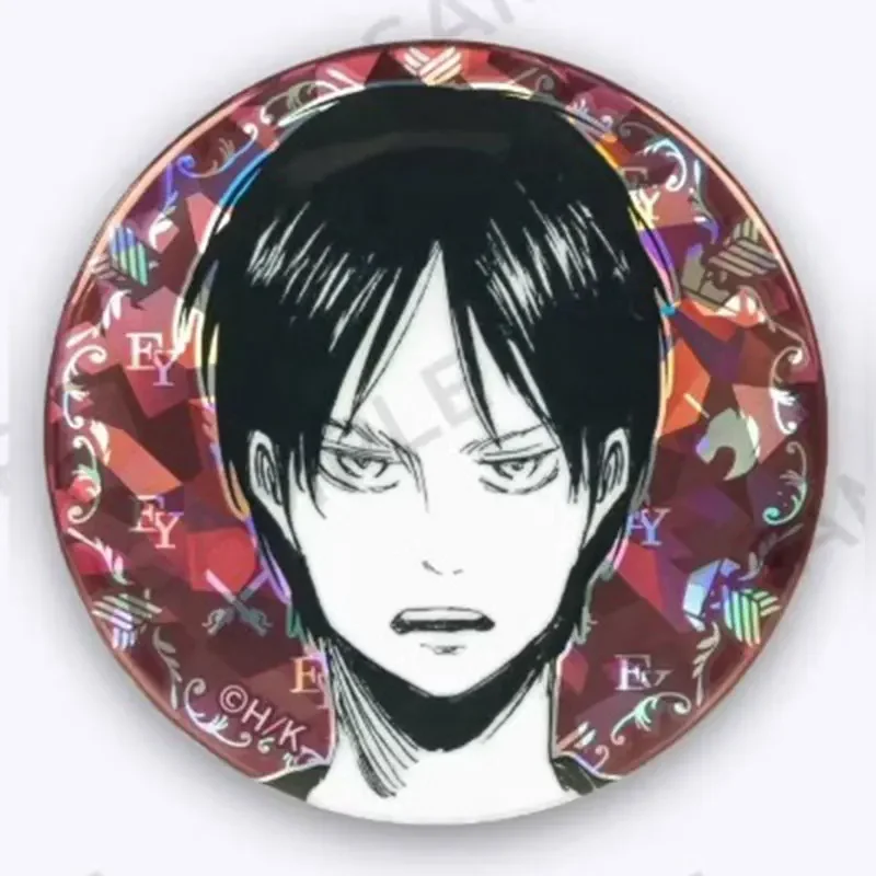 Attack on Titan Tinplate Badge Peripheral Products Eren Jaeger Eren Yeager 2023 Birthday Flash Genuine ANIQUE in Stock Original